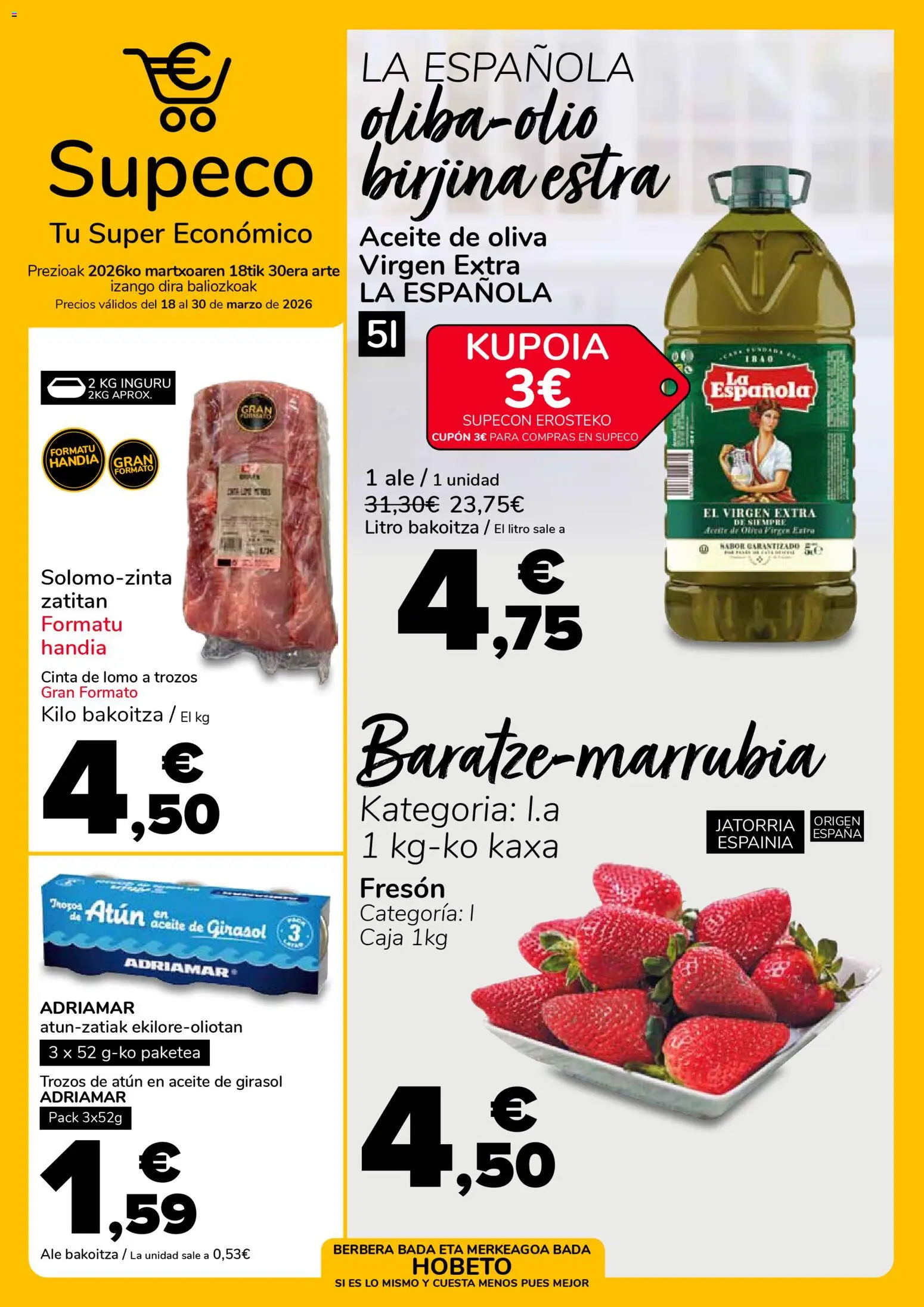 Vista previa del folleto de la tienda Supeco válido desde el 18/03/2026 