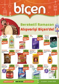 Biçen Market Katalog 25.02.2026 - Broşürünün önizlemesi