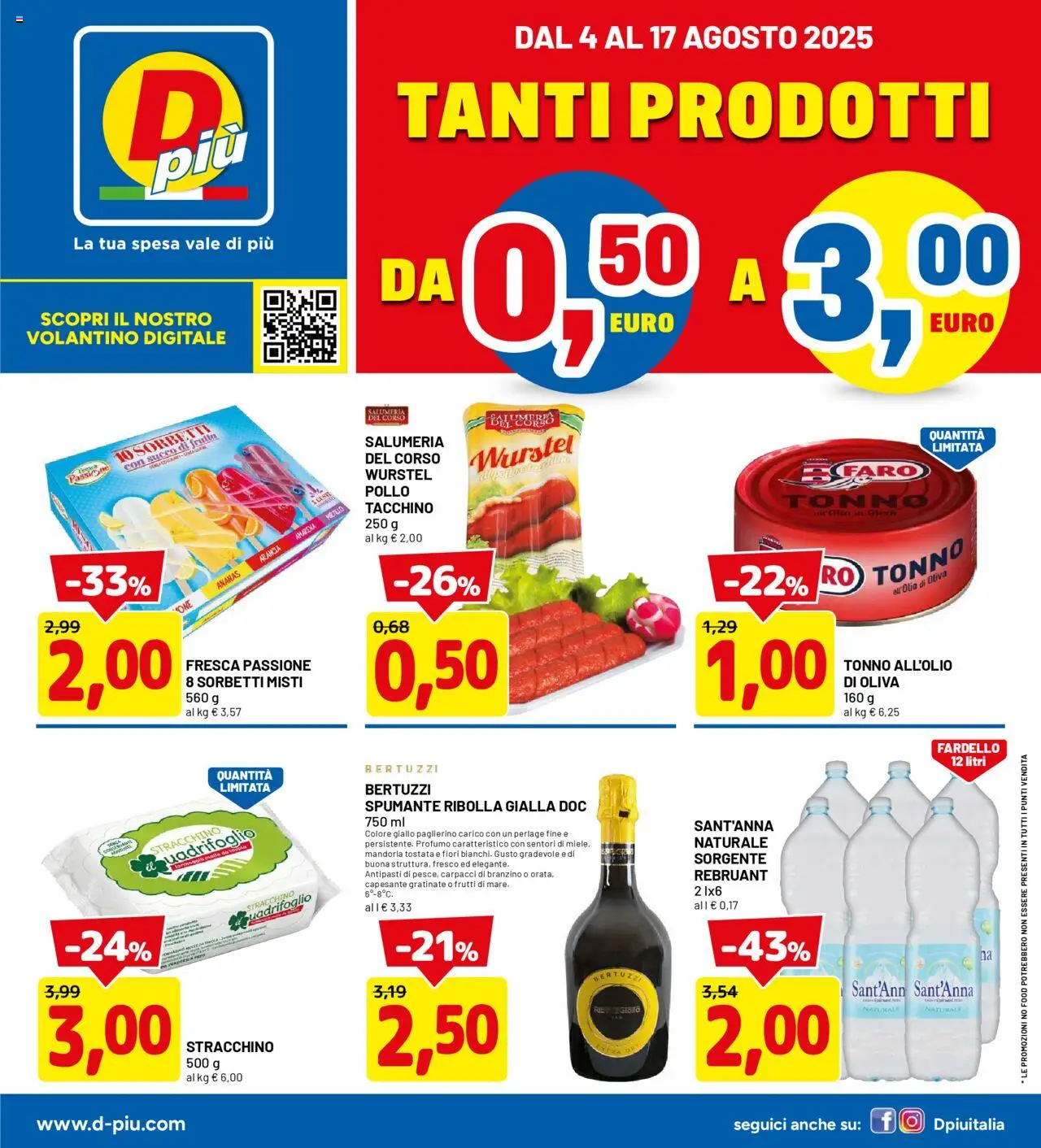 Volantino D Più valido da 04/08/2025 numero di pagina 1