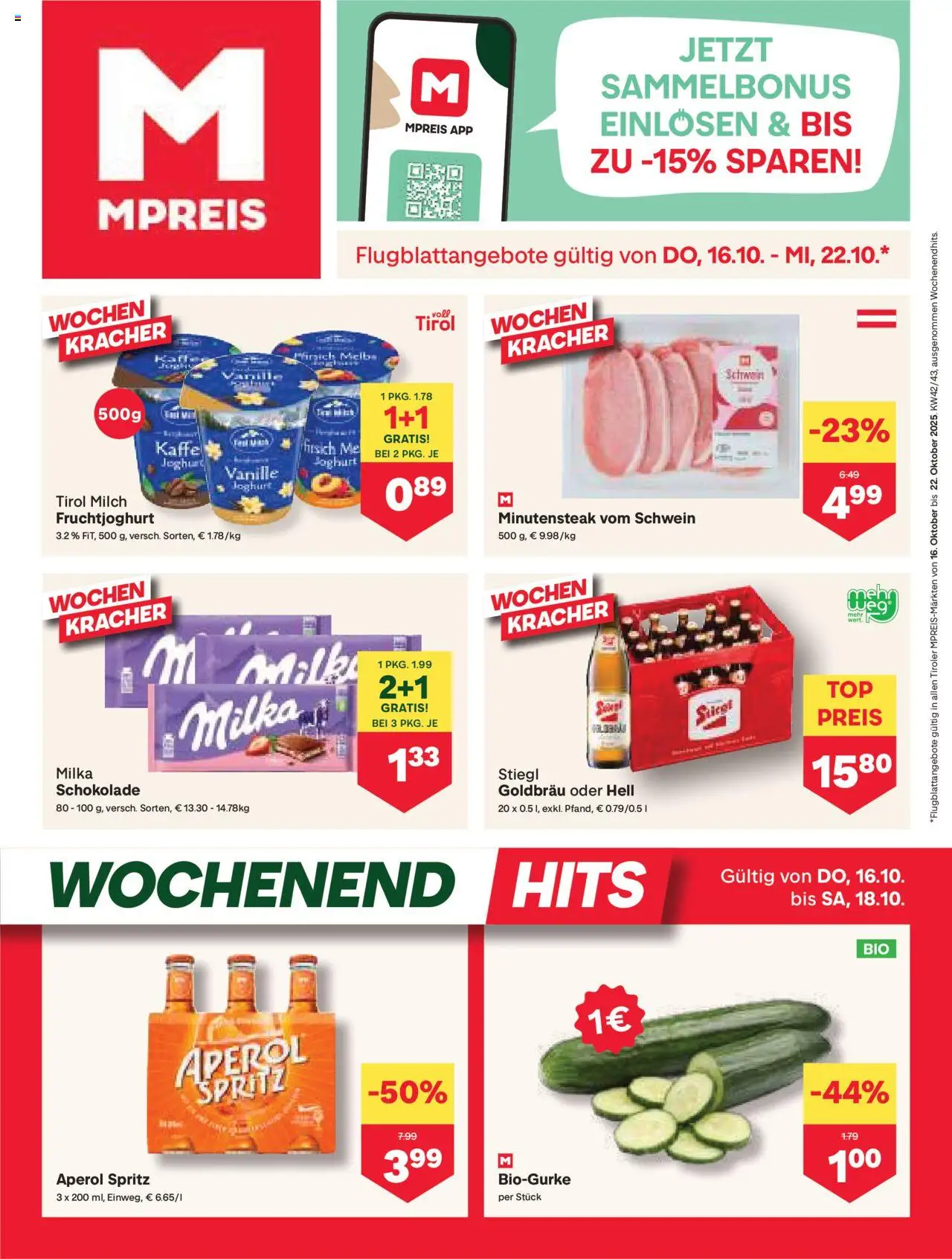  MPREIS Absam ab (16.10.2025 - 22.10.2025) - Seite 1