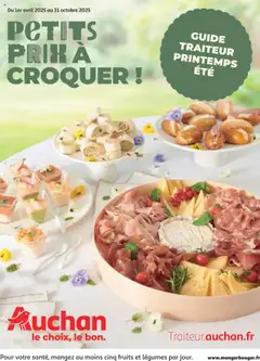 Prévisualisation de Catalogue Traiteur Printemps Été du magasin Auchan formulaire valide 01/04/2025