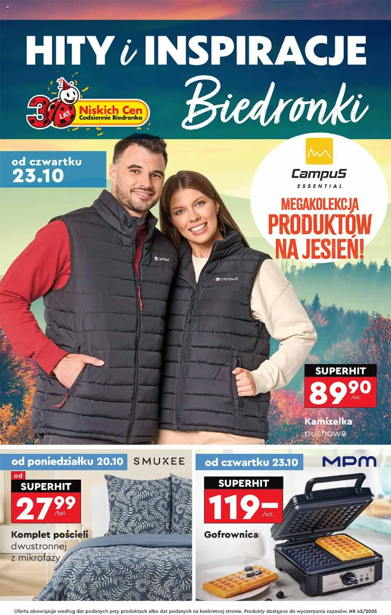Biedronka gazetka promocyjna 20.10.2025 - "Hity i inspiracje" - Numer strony 1