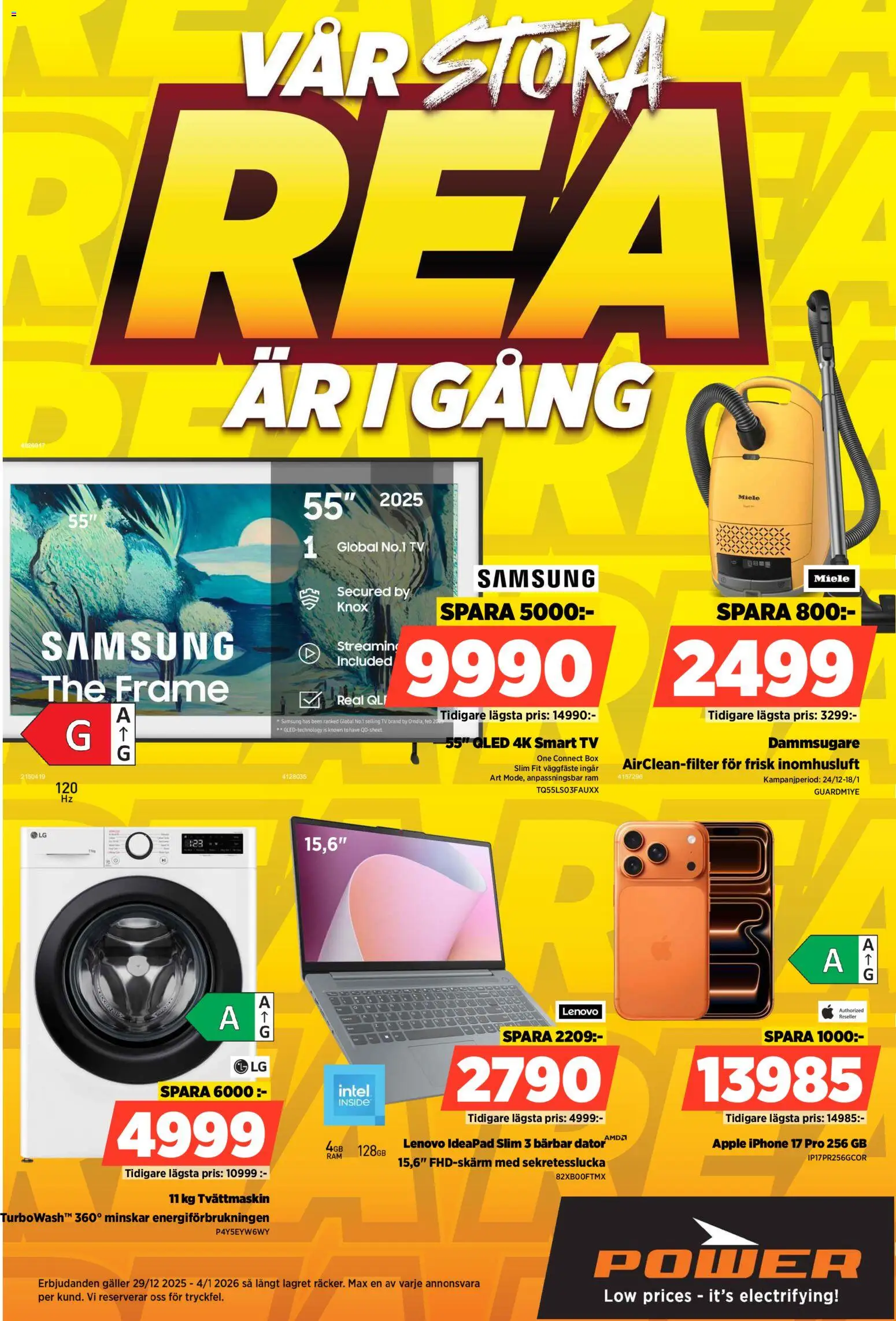 Förhandsgranska reklamblad Aktuella reklamblad Power från butik Power gäller från 29/12/2025