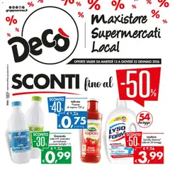 Anteprima dell'opuscolo Volantino Maxistore, Supermercati, Local - Sicilia dal negozio Decò valido da 13/01/2026