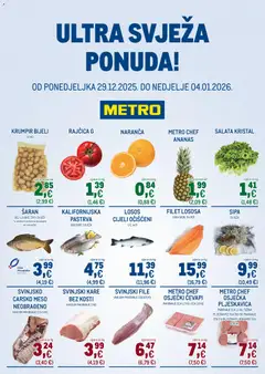 Pregled letka Ultra svježa ponuda trgovine Metro vrijedi od 29.12.2025