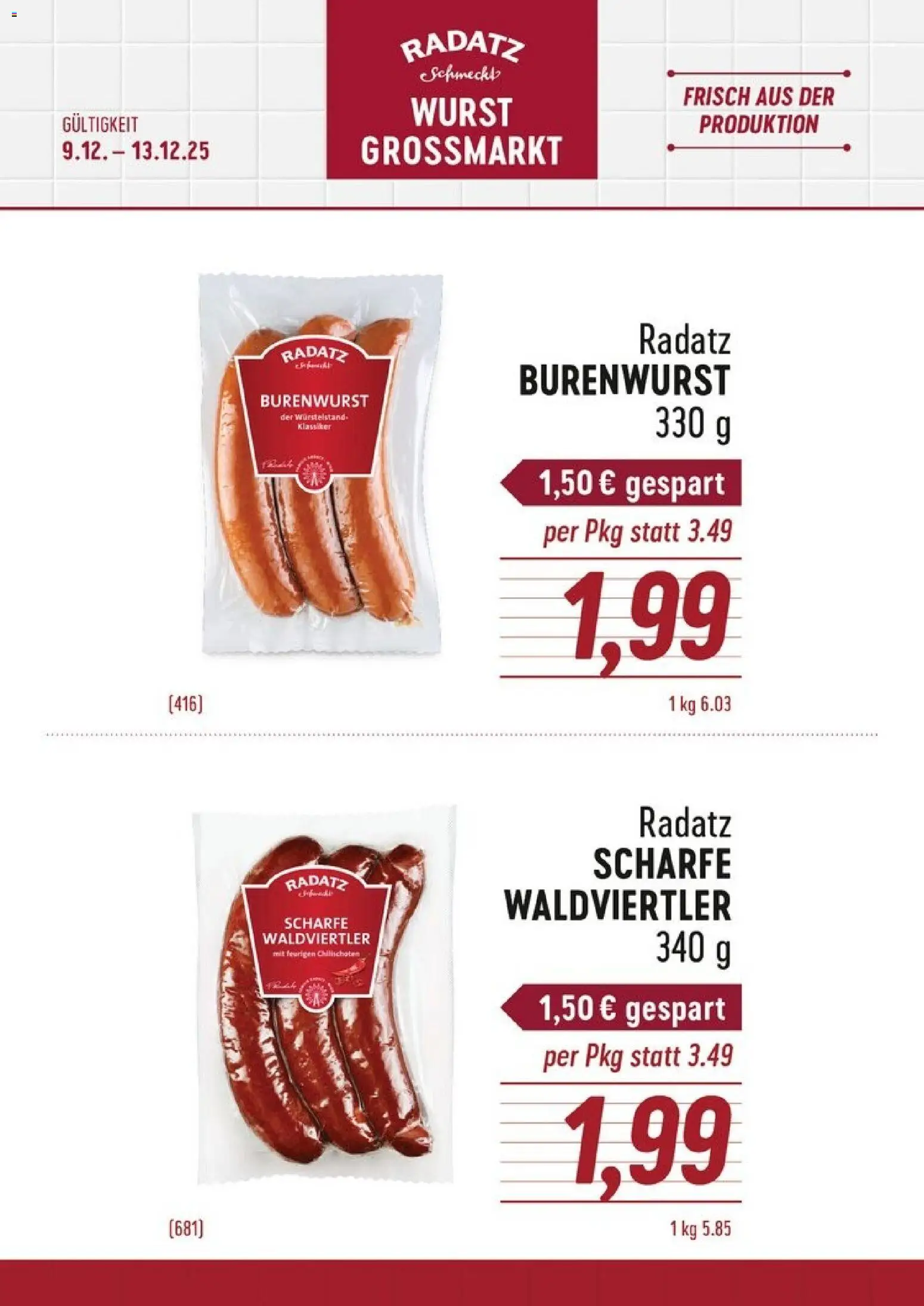 Vorschau der Angebote: Radatz Flugblatt gültig ab 09.12.2025