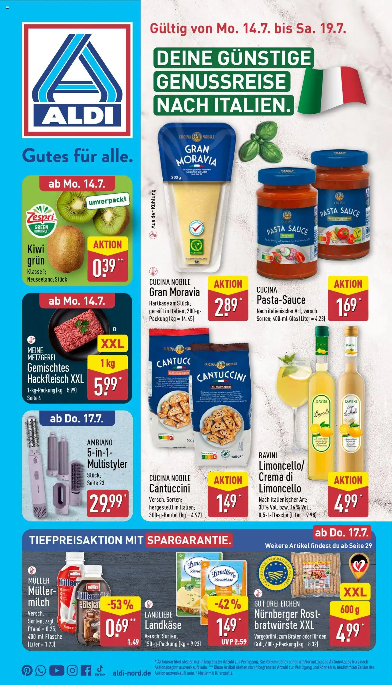 ALDI Prospekt ab 14.07.2025 zum Blättern: Prospekt