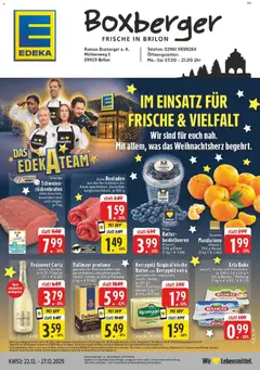 Vorschau von dem Prospekt des Geschäftes Edeka, gültig ab dem 22.12.2025