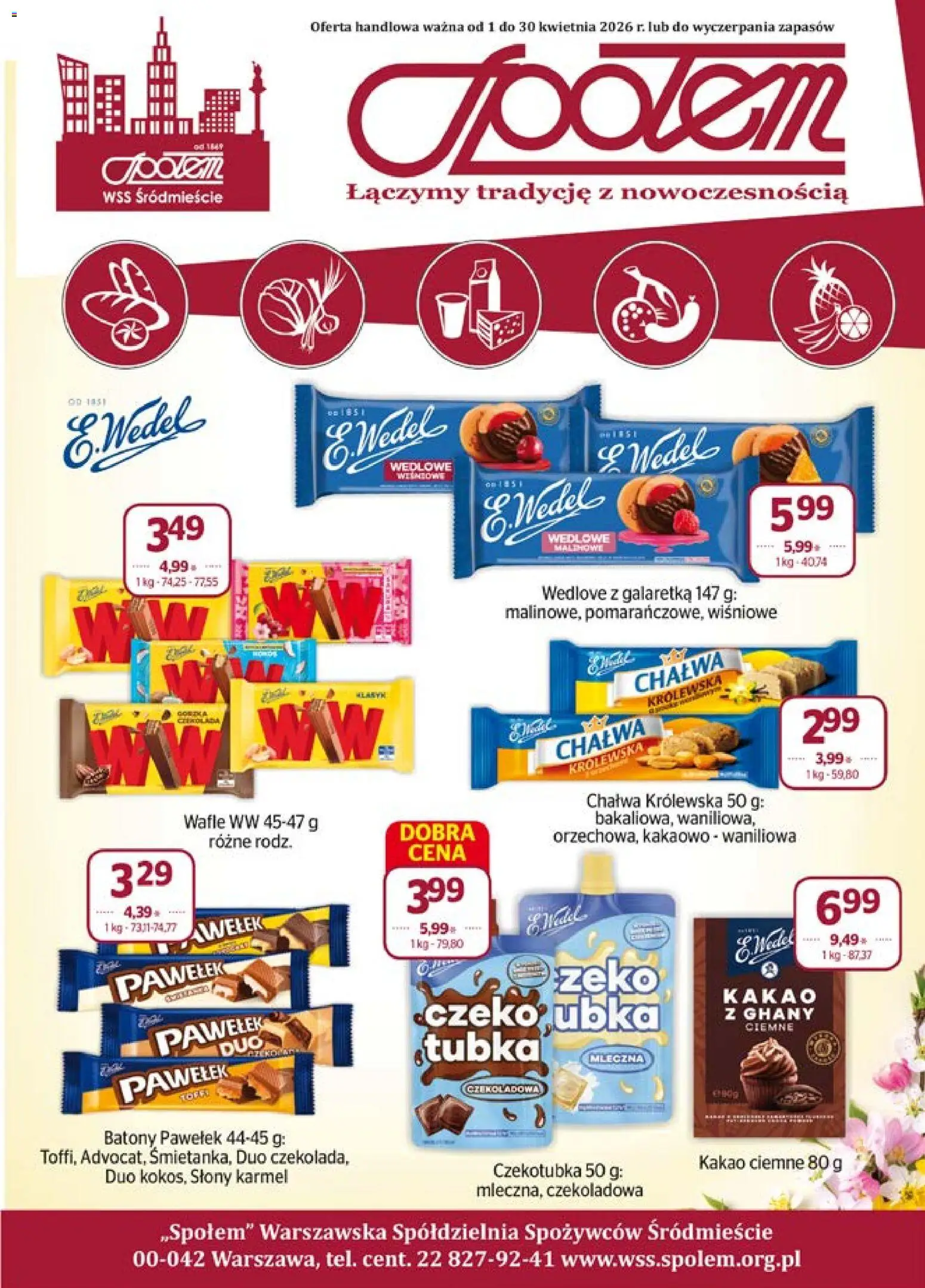 Pogląd gazetki "Społem gazetka" ze sklepu Społem ważnej od 01.04.2026