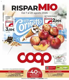 Anteprima dell'opuscolo Volantino Milano dal negozio COOP valido da 07/08/2025