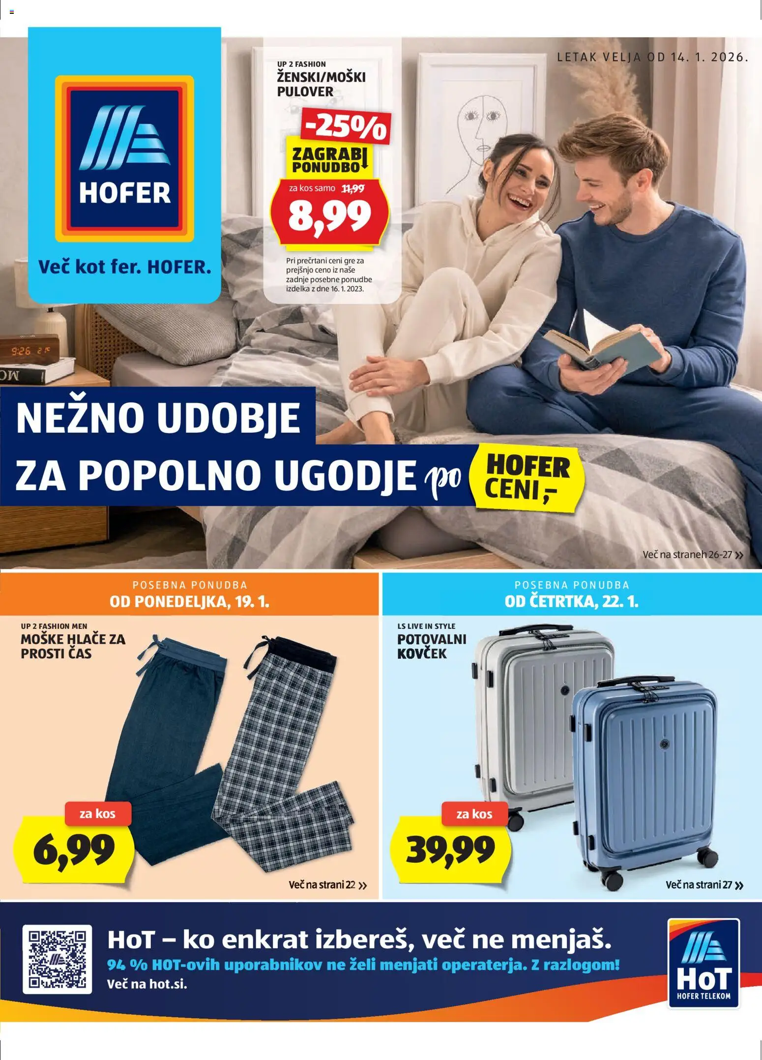 Pregled letka Katalog trgovine Hofer SI vrijedi od 14.01.2026
