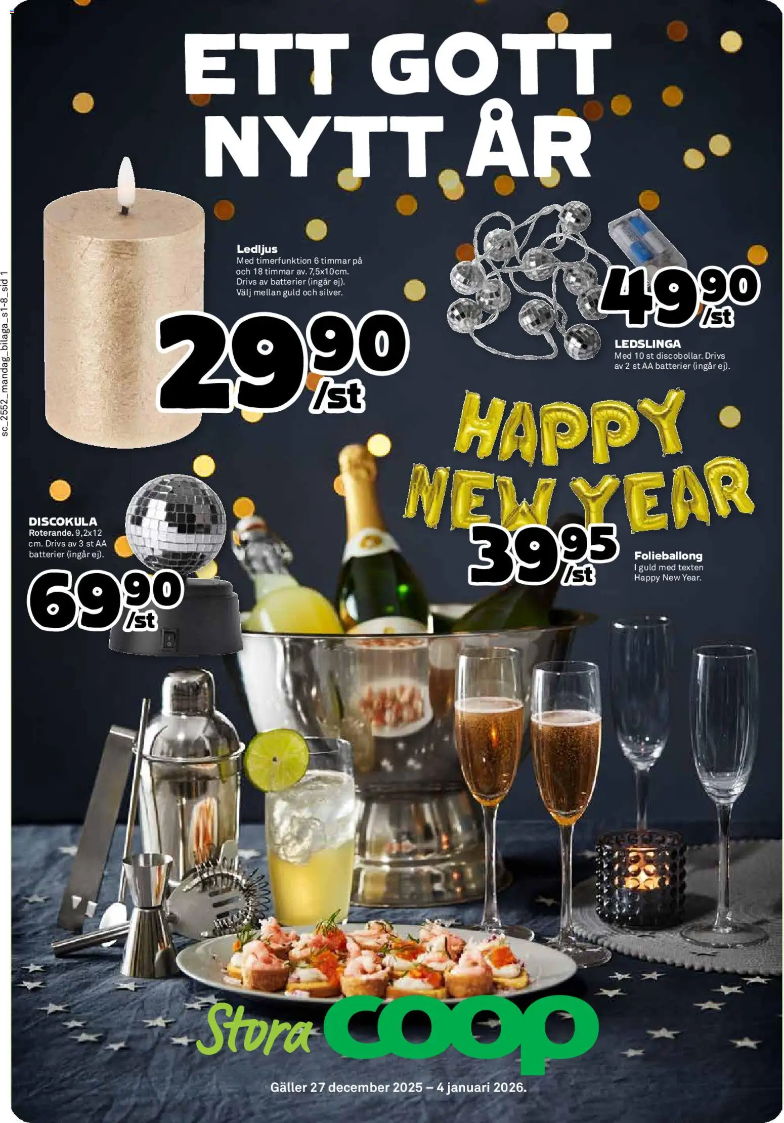 Förhandsgranska reklamblad Aktuella reklamblad Stora Coop hemmabilaga från butik Stora Coop gäller från 29/12/2025