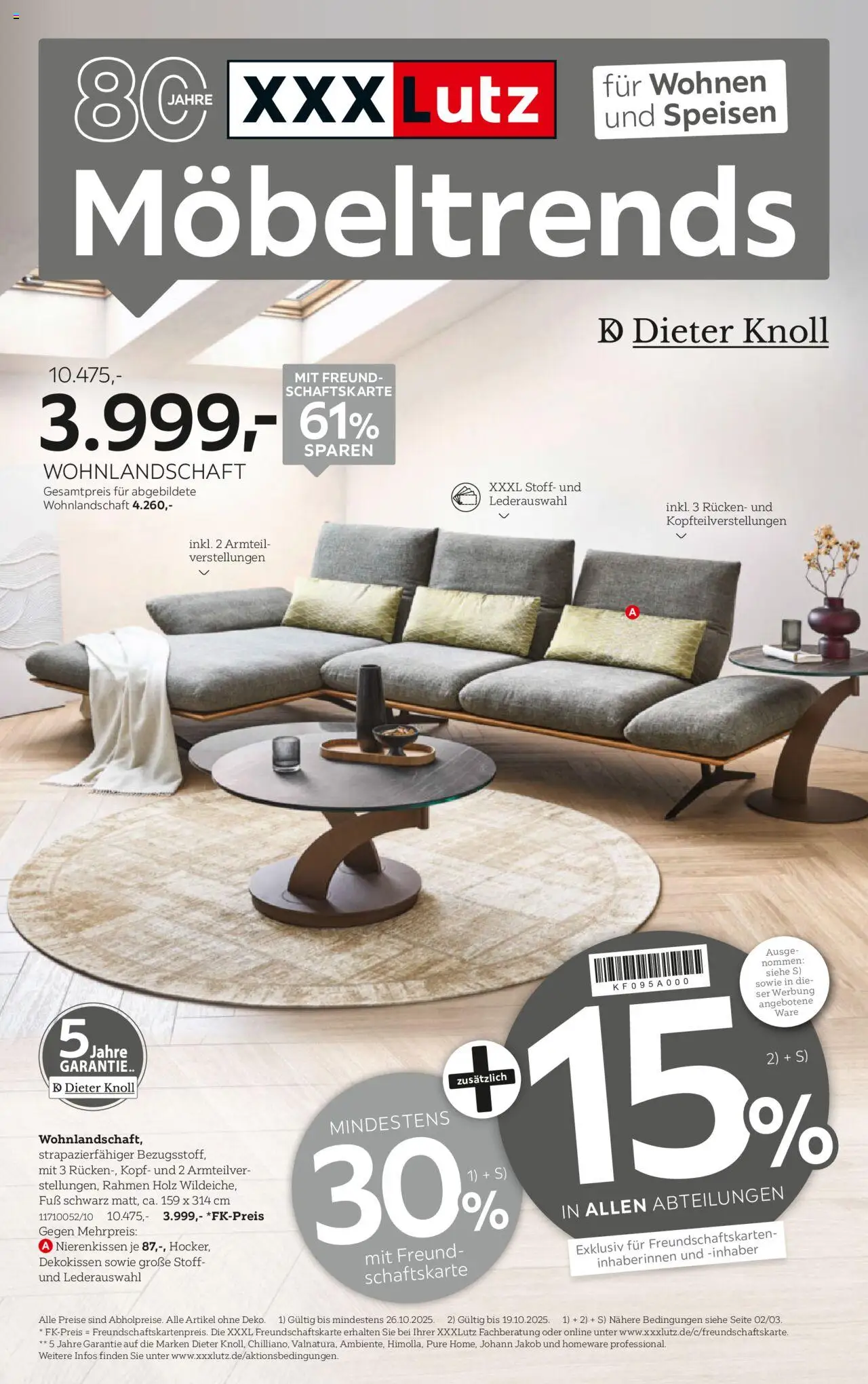 XXXL Lutz Möbeltrends (vom 12.10.2025 - 19.10.2025)