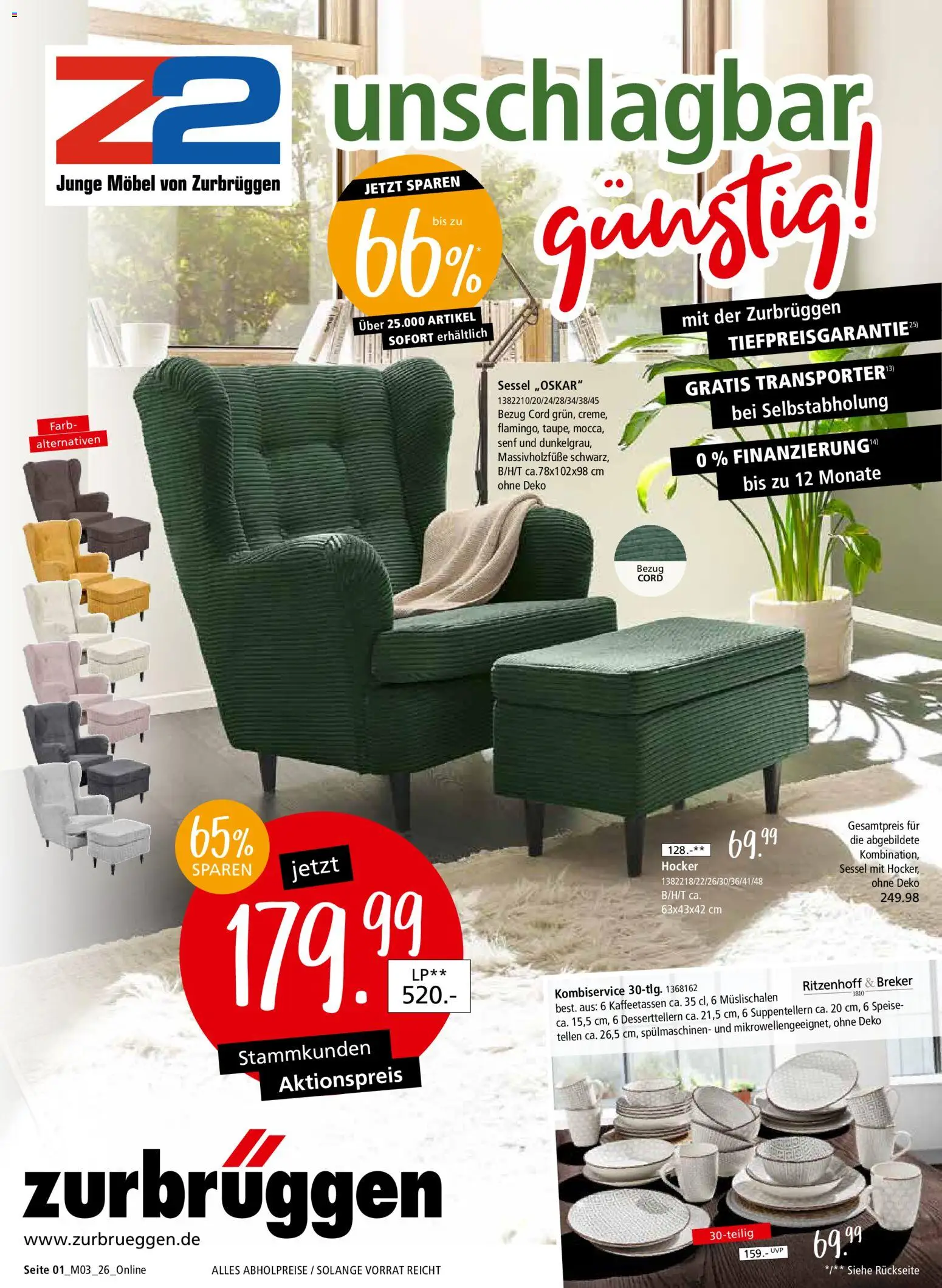 Vorschau von dem Prospekt des Geschäftes Zurbrüggen, gültig ab dem 09.02.2026