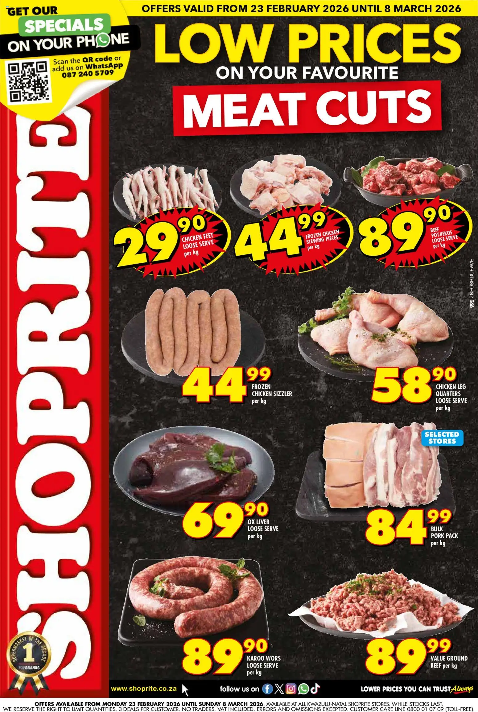 Preview of Shoprite flyer valid from 23/02/2026