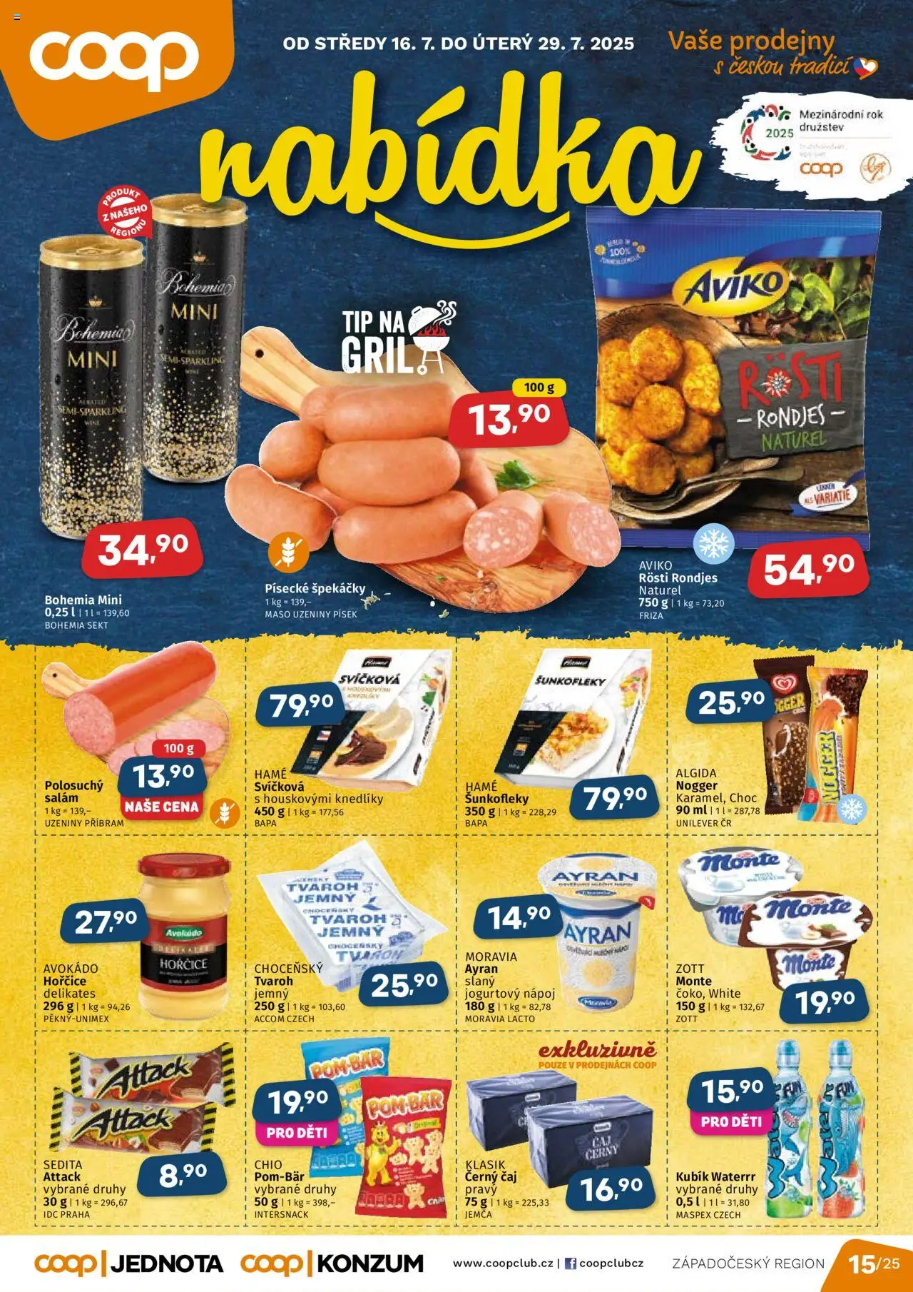  COOP Leták - Západočeský region (16.07.2025) - Jednota leták