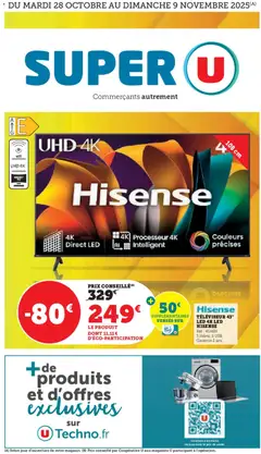 Prévisualisation de Catalogue Multimédia du magasin Super U formulaire valide 28/10/2025