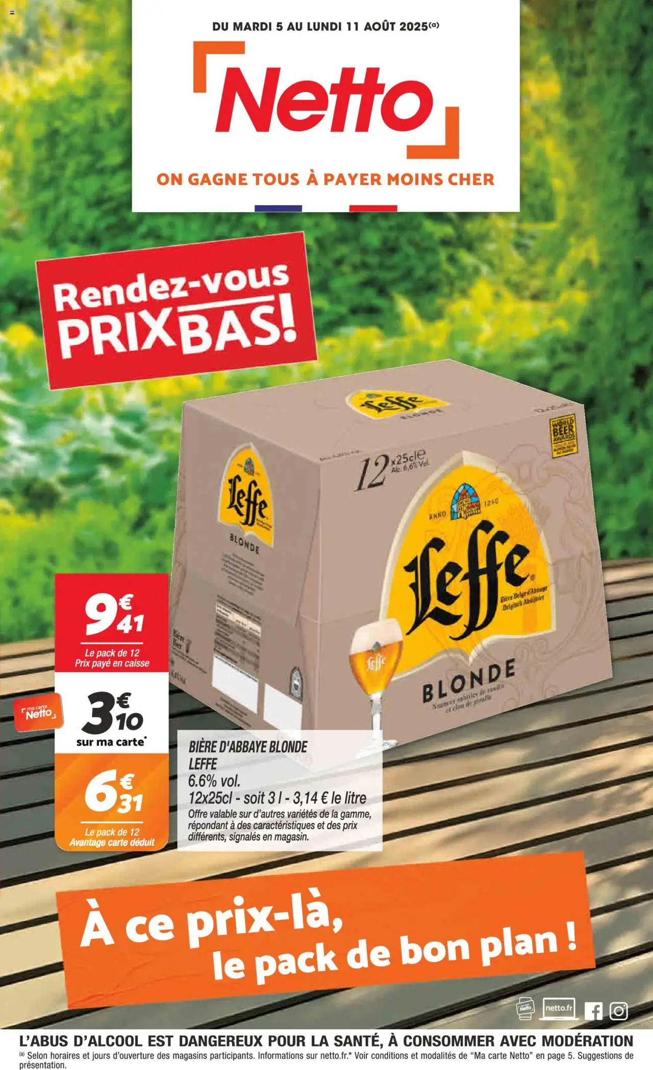 Catalogue de la boutique Netto valable du 05/08/2025 - Page numéro 1