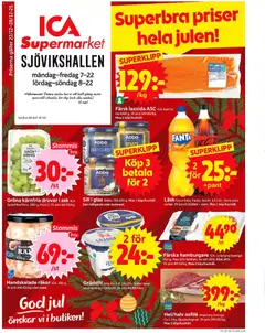 Förhandsgranska reklamblad Stockholm från butik ICA Supermarket gäller från 22/12/2025
