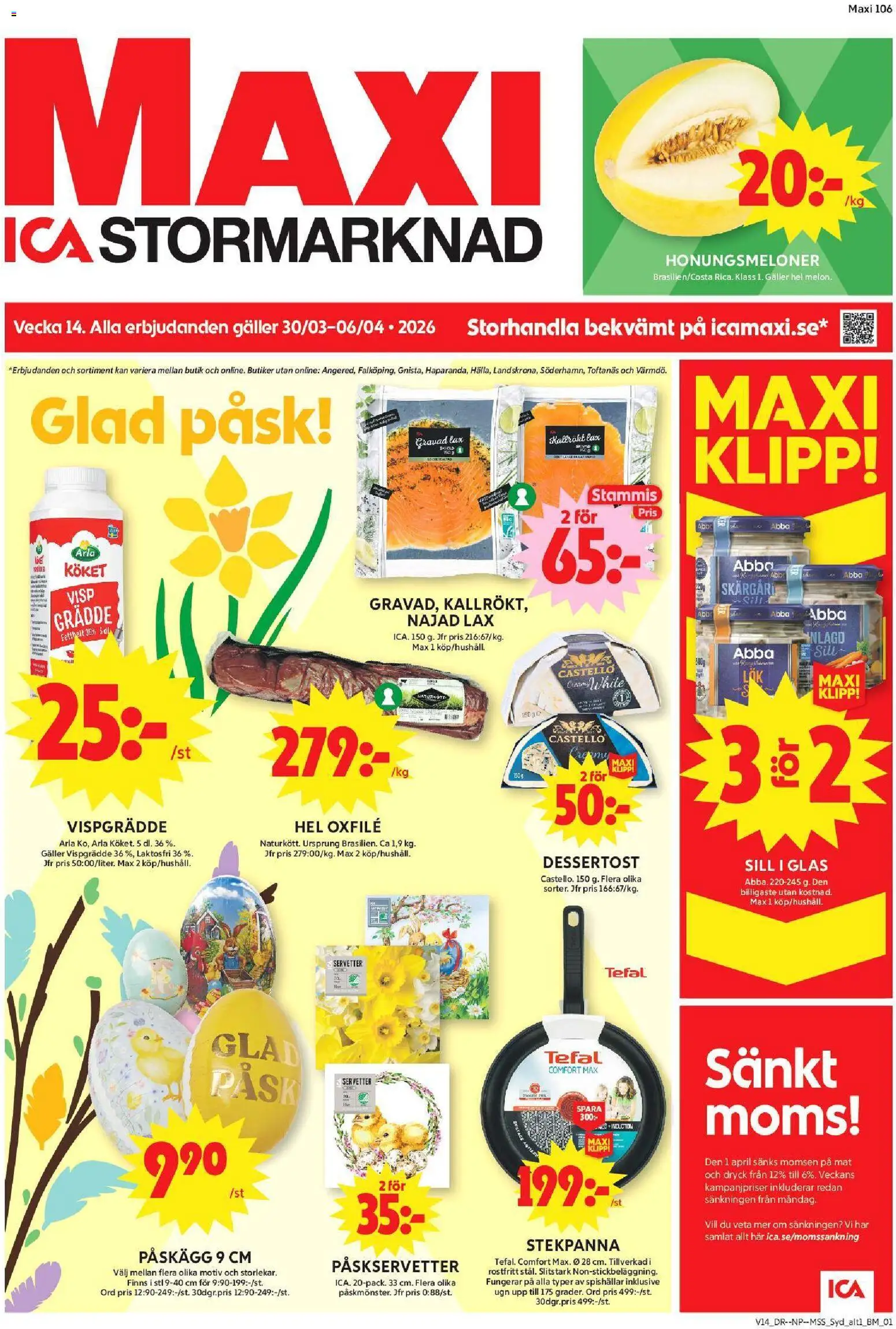 Förhandsgranska reklamblad Trelleborg från butik ICA Maxi gäller från 30/03/2026