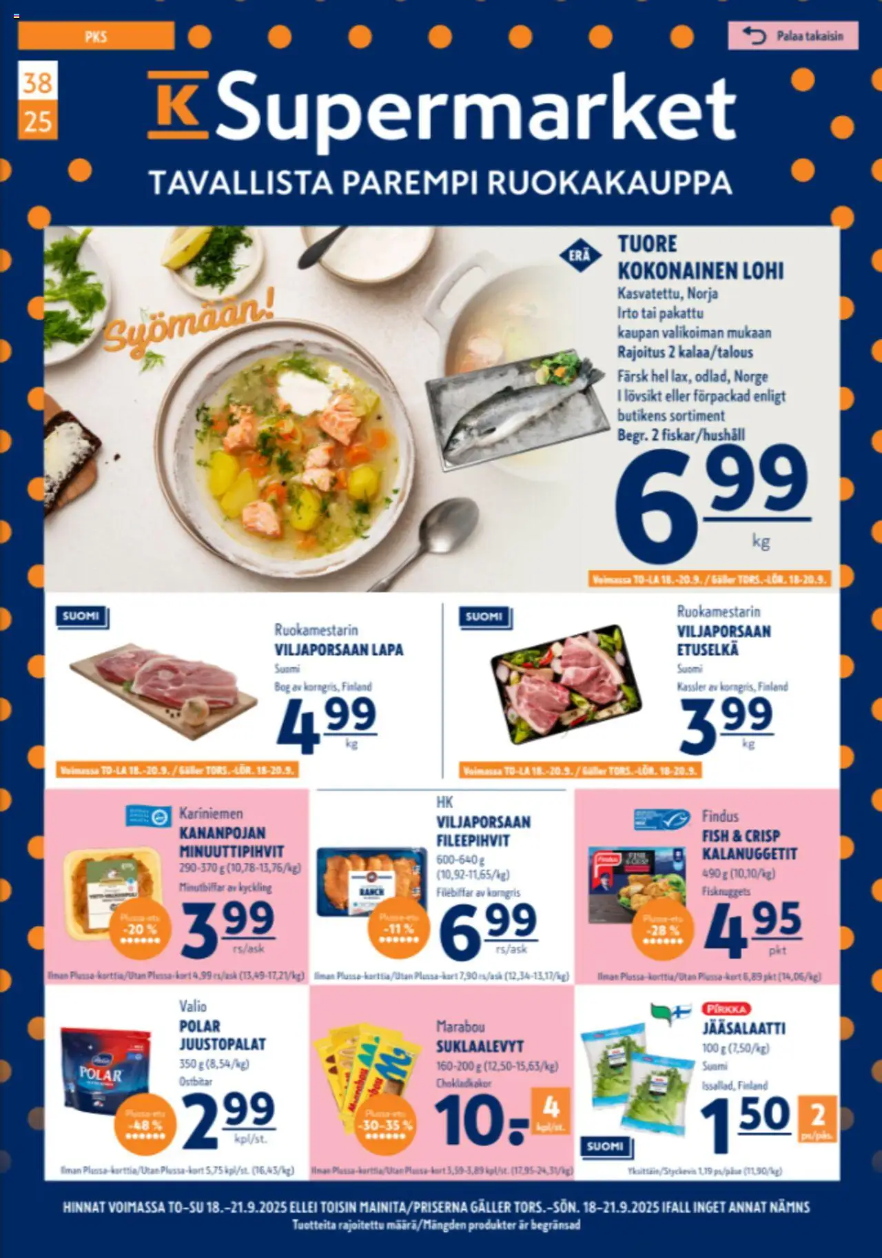 K-Supermarket-kaupan Tarjoukset voimassa 18/09/2025 - Sivulla 1