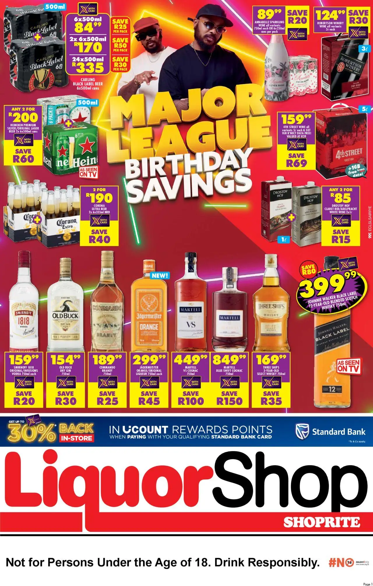 Shoprite Eastern Cape - LiquorShop Major Deals 22/08 - 07/09/2025 >> Catalogue