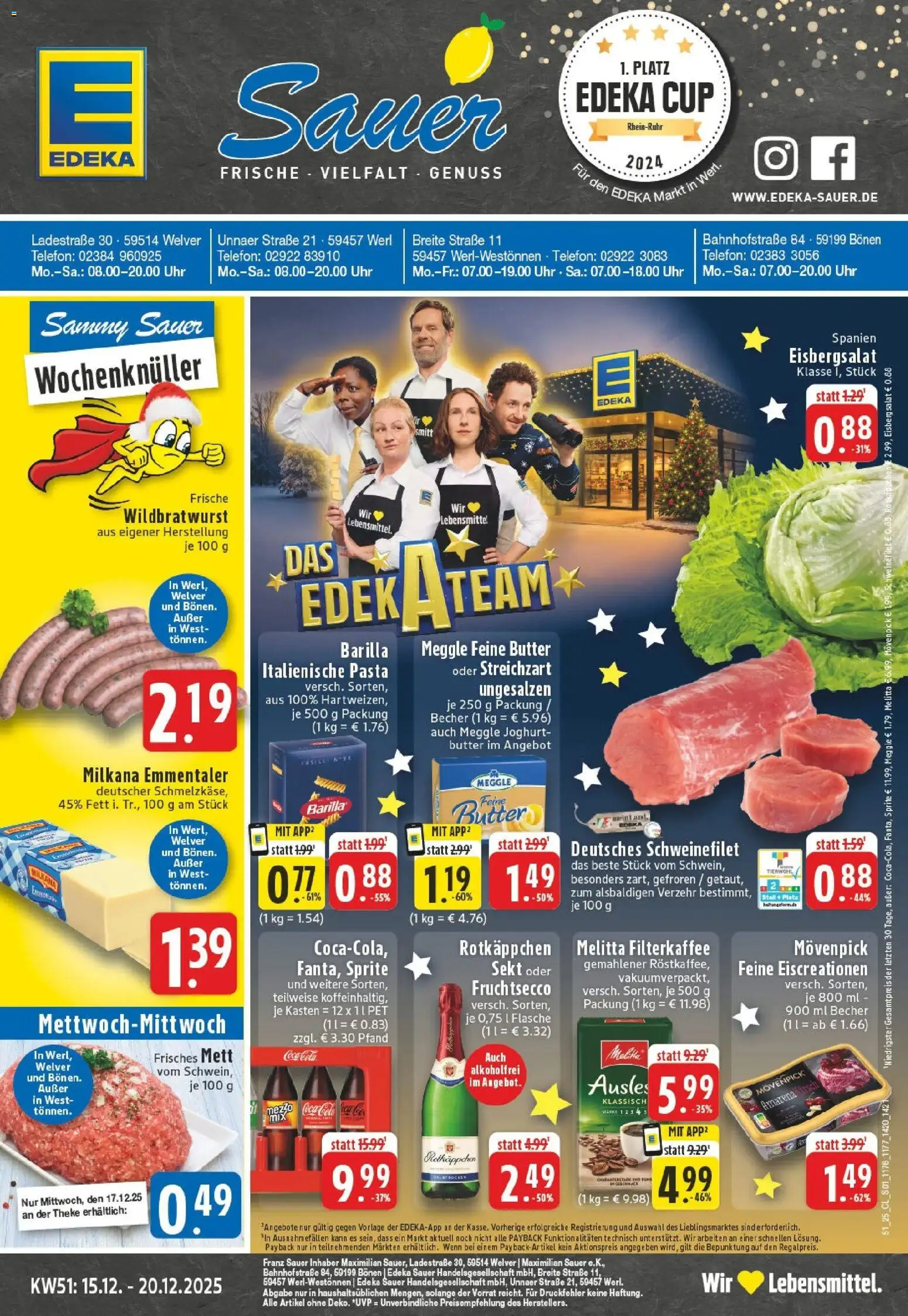 Vorschau von dem Prospekt des Geschäftes Edeka, gültig ab dem 15.12.2025
