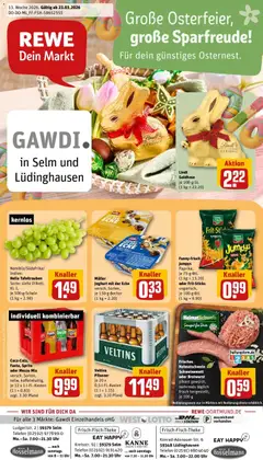 Vorschau von dem Prospekt des Geschäftes Rewe, gültig ab dem 23.03.2026