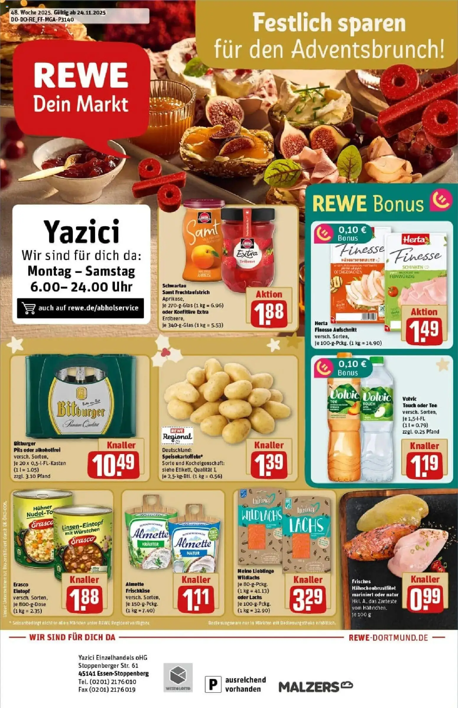 Vorschau von dem Prospekt des Geschäftes Rewe, gültig ab dem 23.11.2025