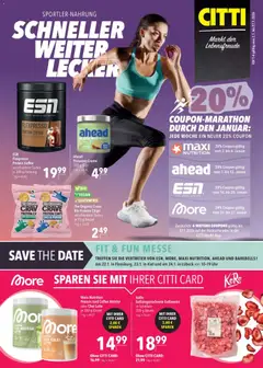Eksempel på tilbudsavis Sport og næring fra butik CITTI gyldig fra 02/01/2026