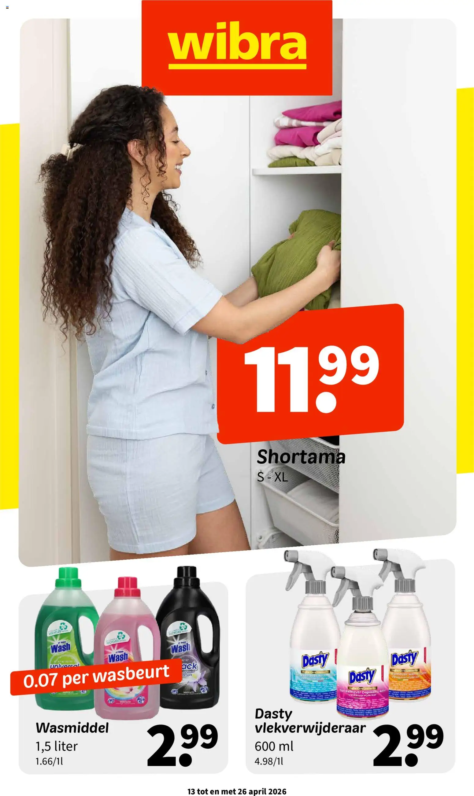 Voorbeeld van Wibra folder van winkel Wibra geldig vanaf 13-04-2026 - Wasmiddel
