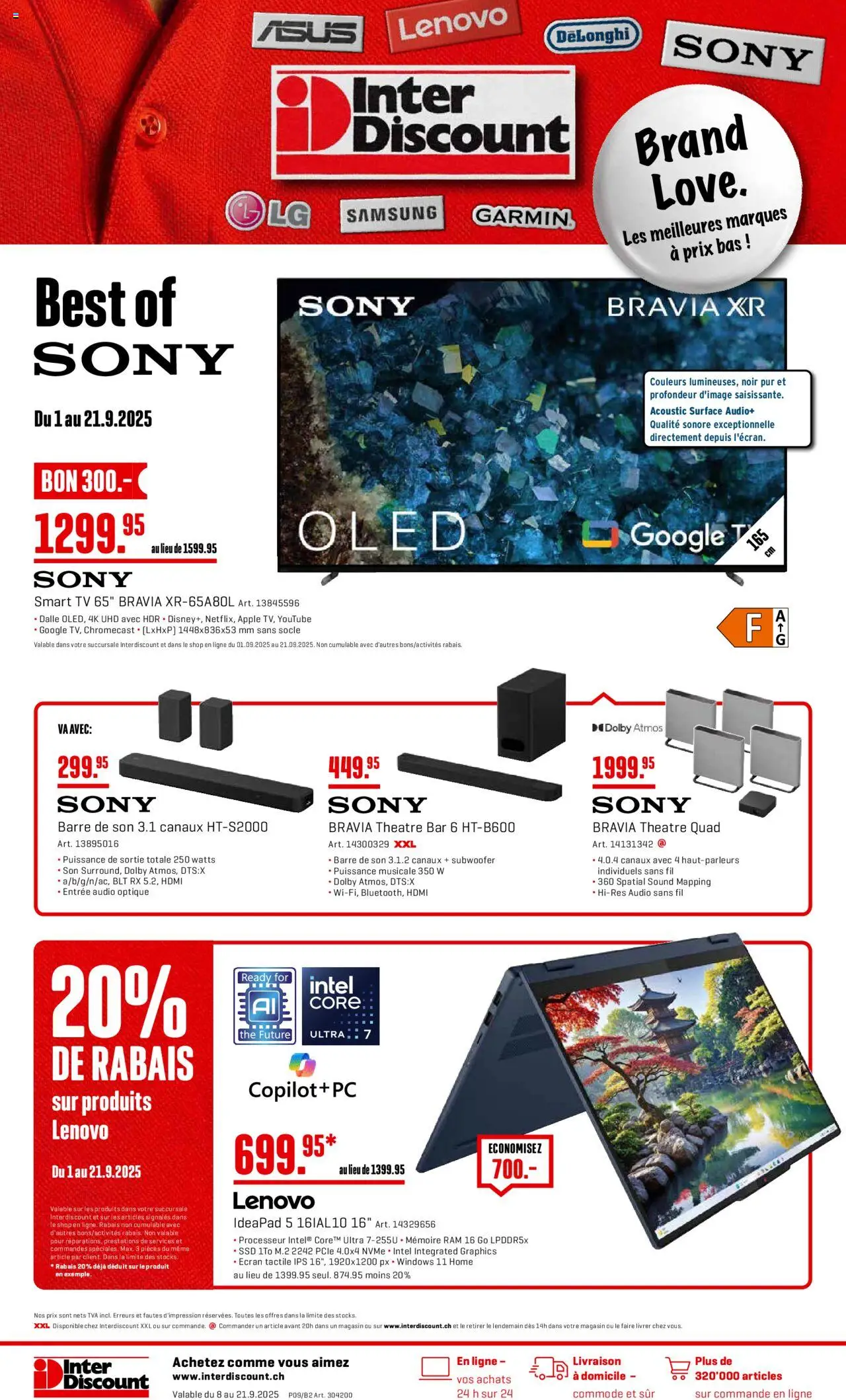 Interdiscount Aktionen Brand Love FR ab 08.09.2025 - Seitennummer 1