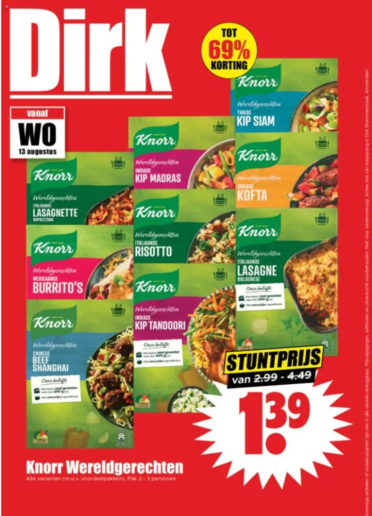Dirk shop Folder week 33 geldig vanaf 13-08-2025 - Paginanummer 1