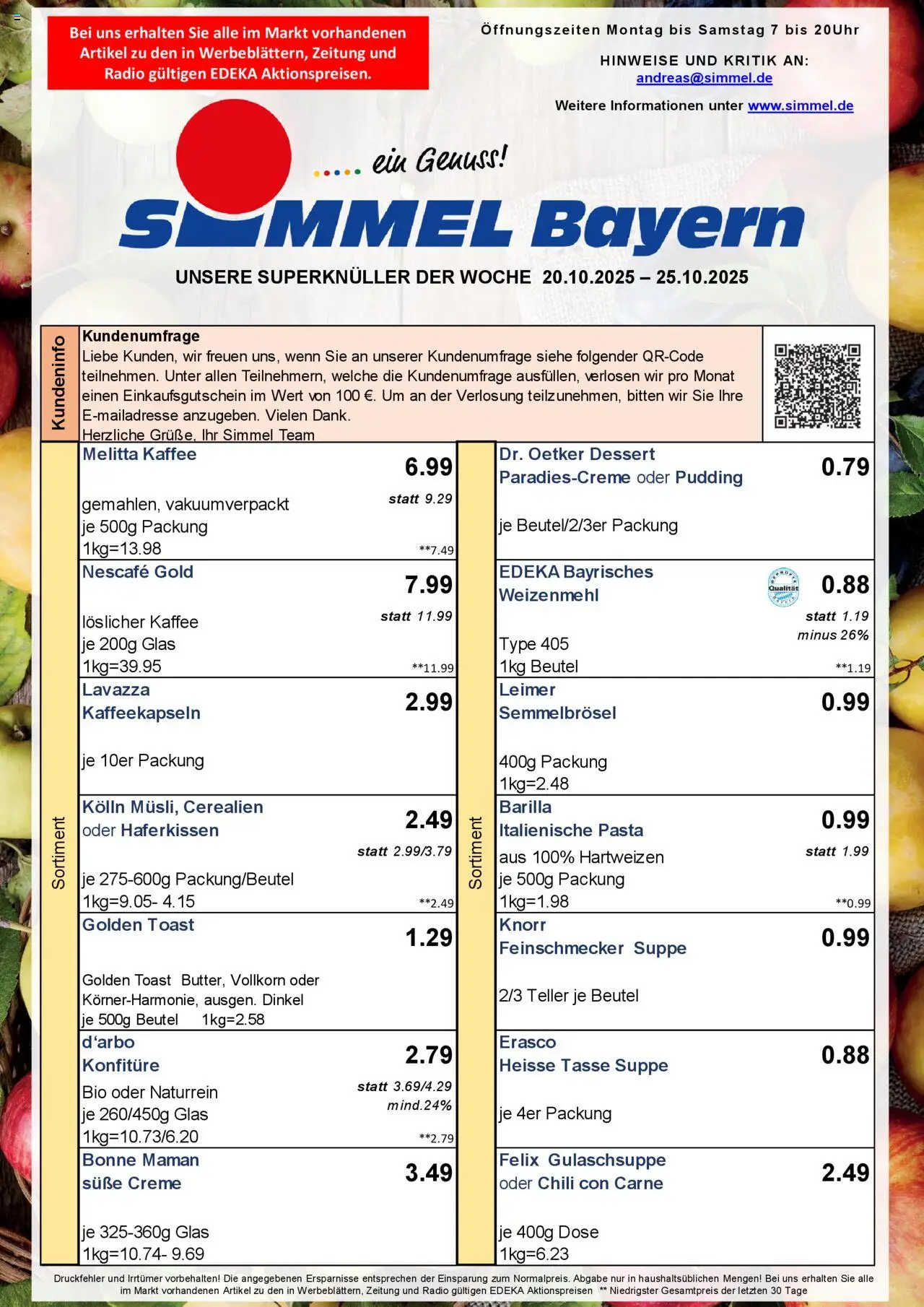 Simmel Bayern (vom 20.10.2025 - 25.10.2025)