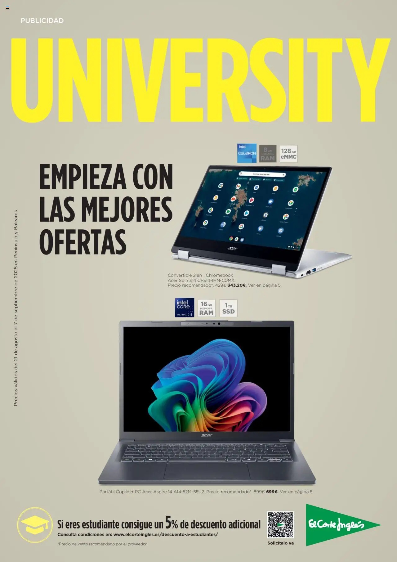 El Corte Inglés Ofertas 21/08 - 07/09/2025 (folleto)