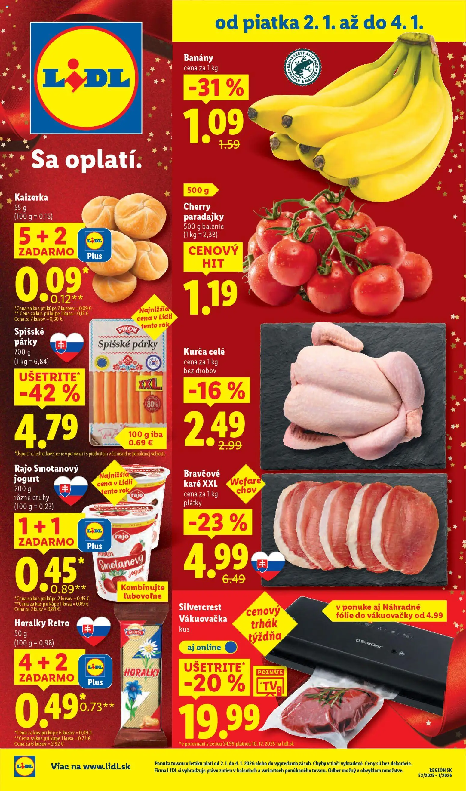 Náhľad Lidl letáku platného od 02.01.2026