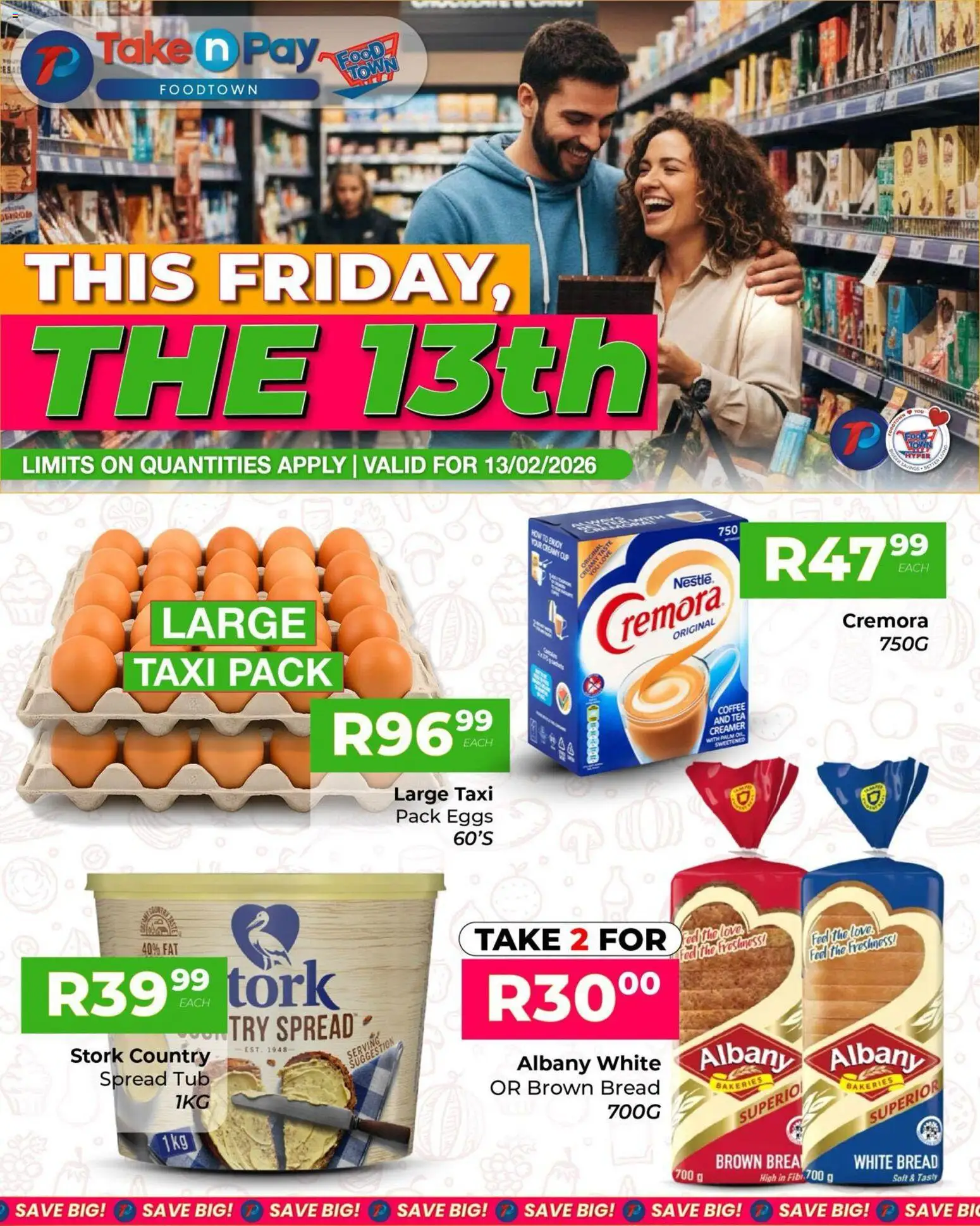 Preview of Take n Pay flyer valid from 13/02/2026