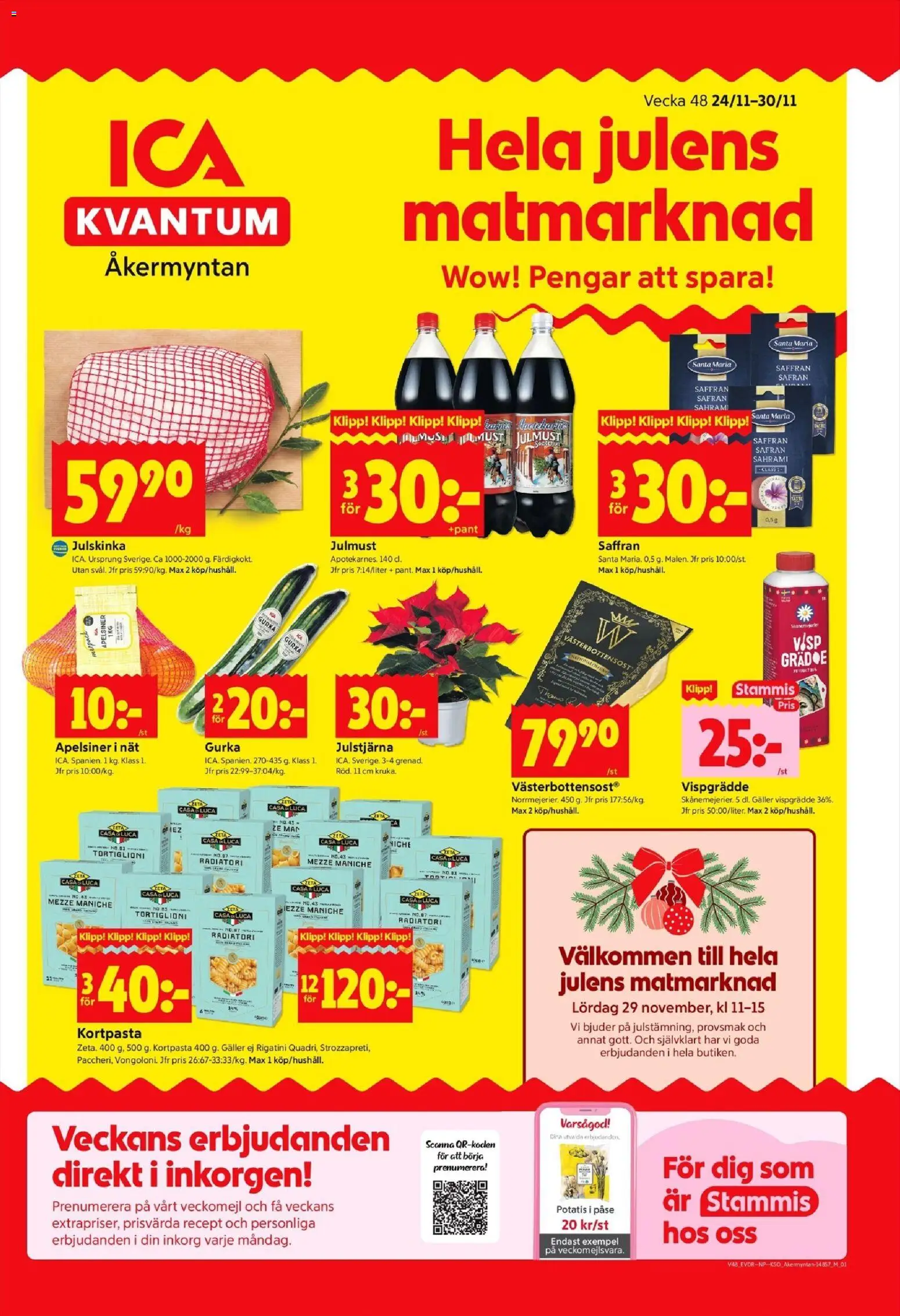 Förhandsgranska reklamblad Hässelby från butik ICA Kvantum gäller från 24/11/2025