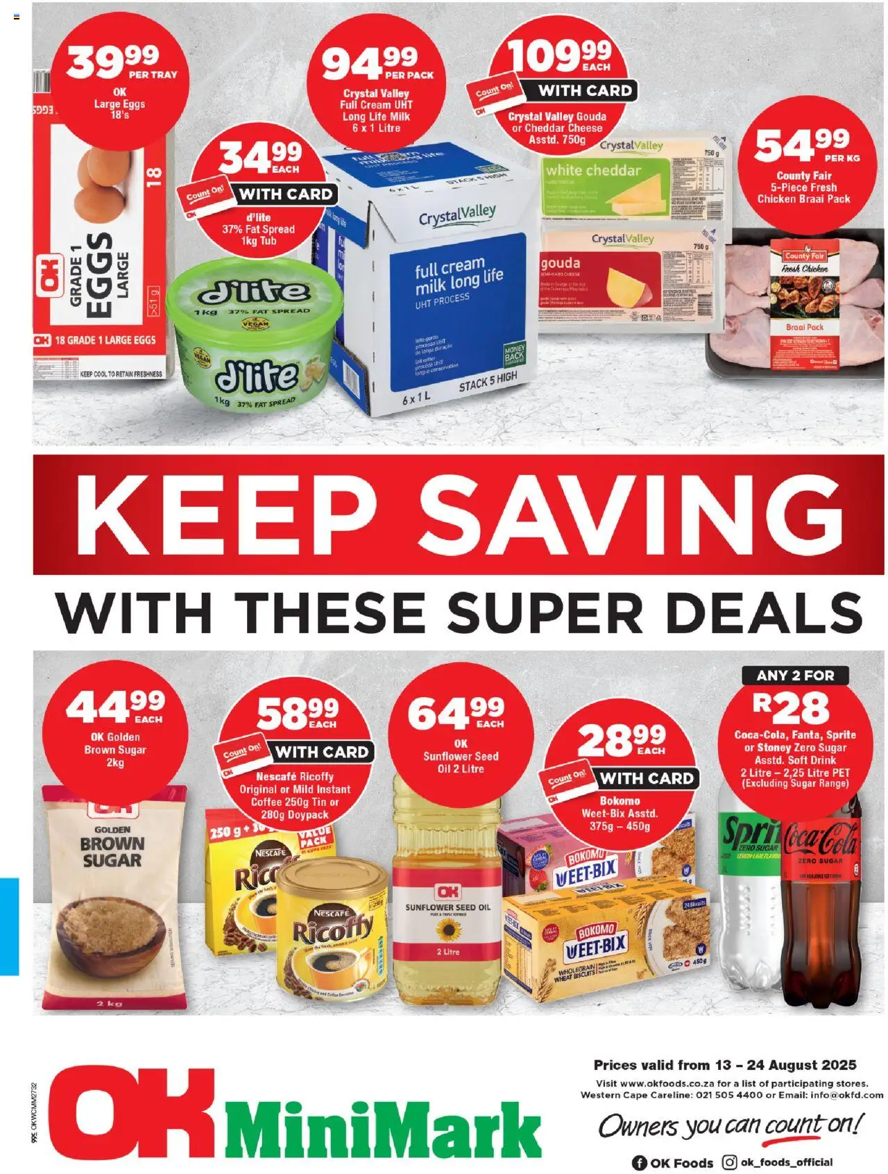 OK Foods Western Cape - OK MiniMark from 13/08 - 24/08/2025 > Promotions