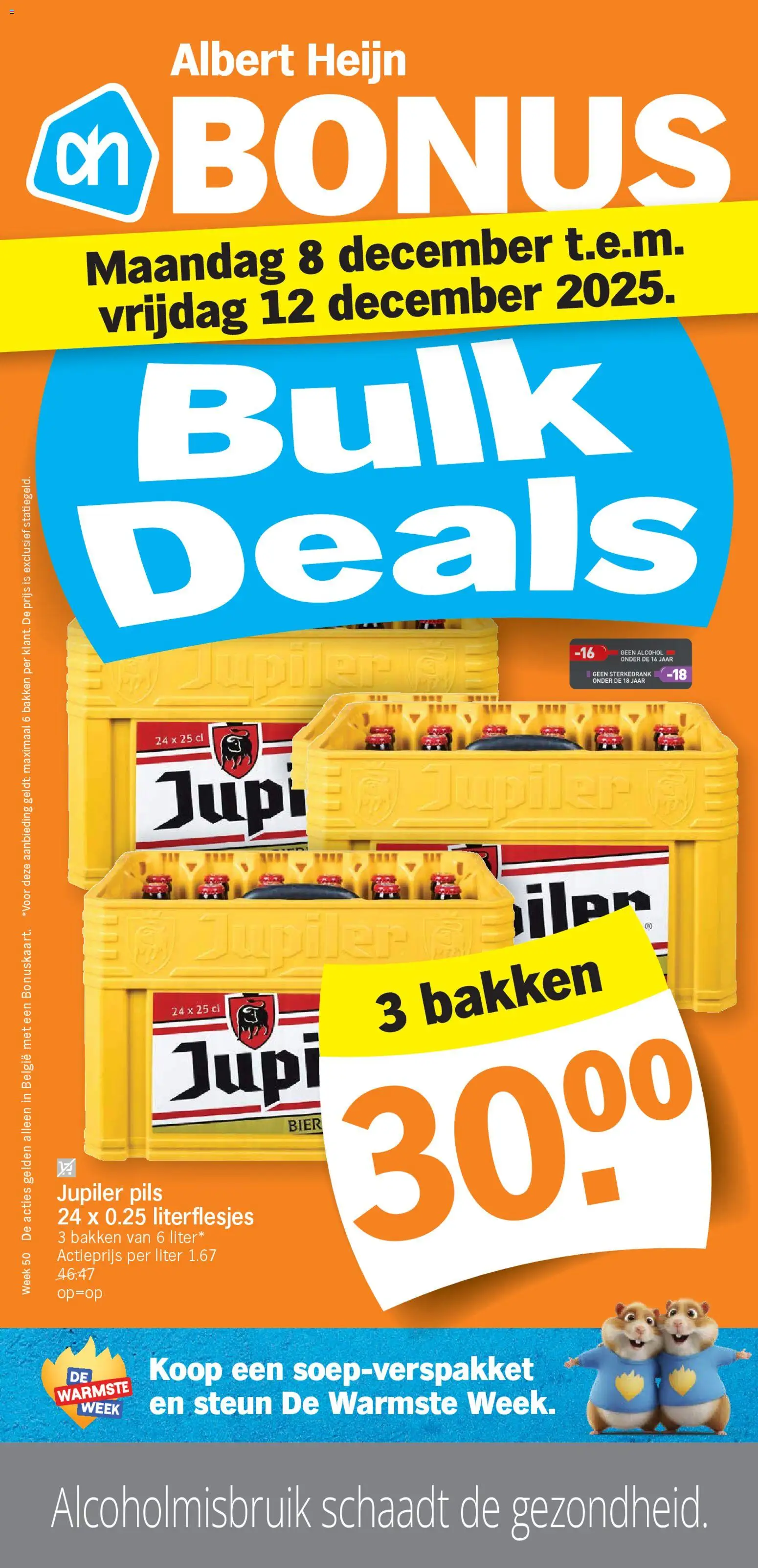 Voorbeeld van Folder week / de la semaine 50 van winkel Albert Heijn geldig vanaf 08/12/2025