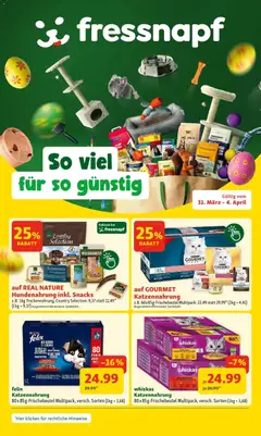 Vorschau der Angebote: Fressnapf Fressnapf Flugblatt gültig ab 31.03.2026