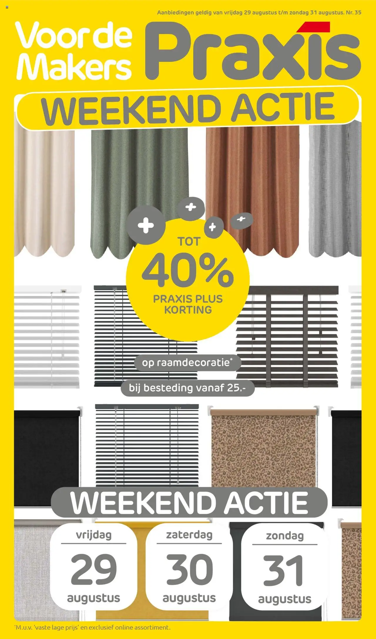 Praxis shop Weekend actie geldig vanaf 25-08-2025 - Paginanummer 1