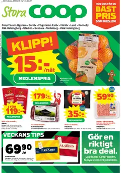 Förhandsgranska reklamblad Malmö från butik Coop Forum gäller från 24/11/2025