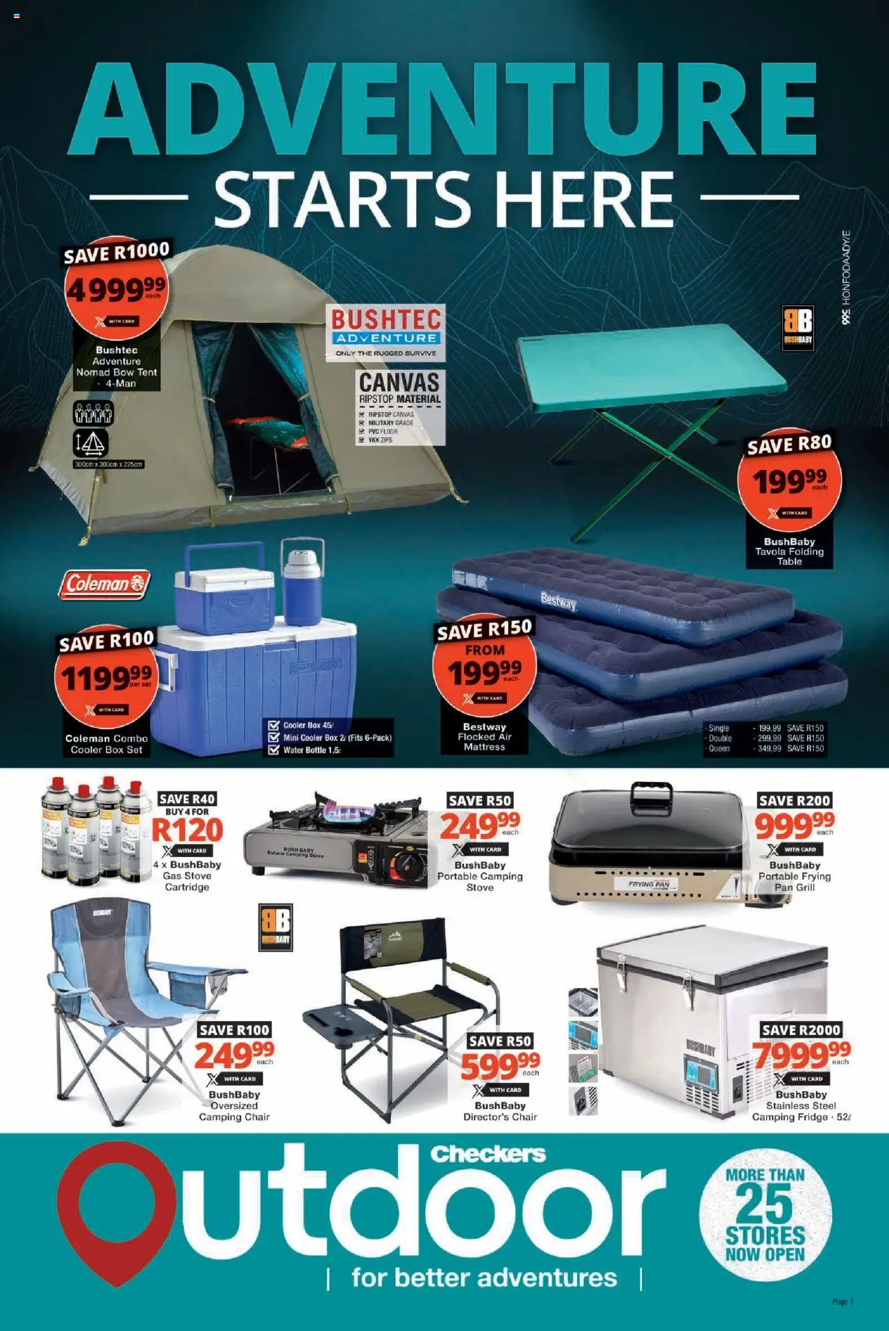 Checkers Outdoor October Month-End Promotion 20/10 - 23/11/2025 >> Catalogue