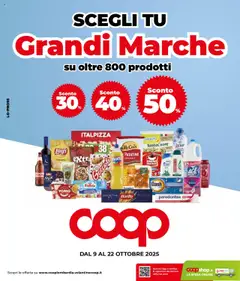 Anteprima dell'opuscolo Volantino Grandi marche Bergamo dal negozio COOP valido da 09/10/2025