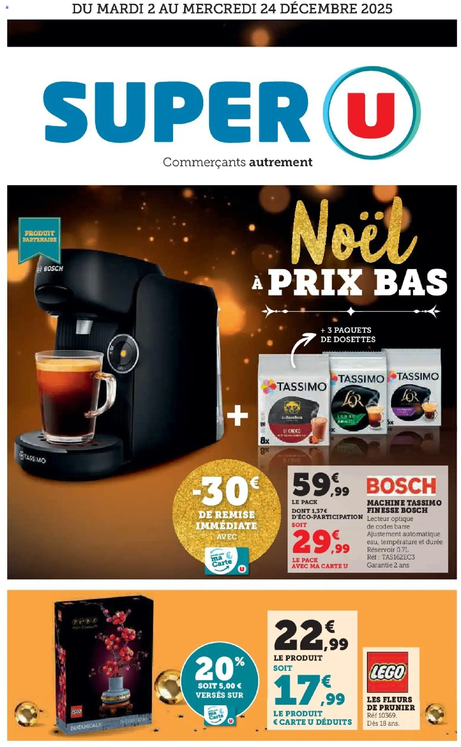 Prévisualisation de Noël à prix bas du magasin Super U formulaire valide 02/12/2025