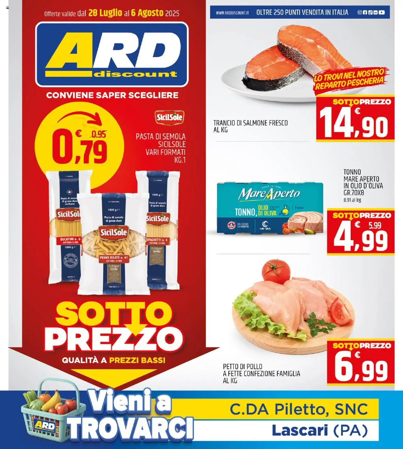 Volantino ARD Discount valido da 28/07/2025 numero di pagina 1