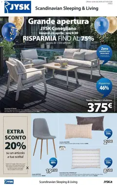 Anteprima dell'opuscolo JYSK volantino Nuova apertura Conegliano dal negozio JYSK valido da 24/04/2026