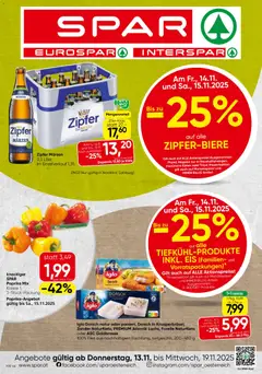 Vorschau der Angebote: Spar Salzburg gültig ab 13.11.2025