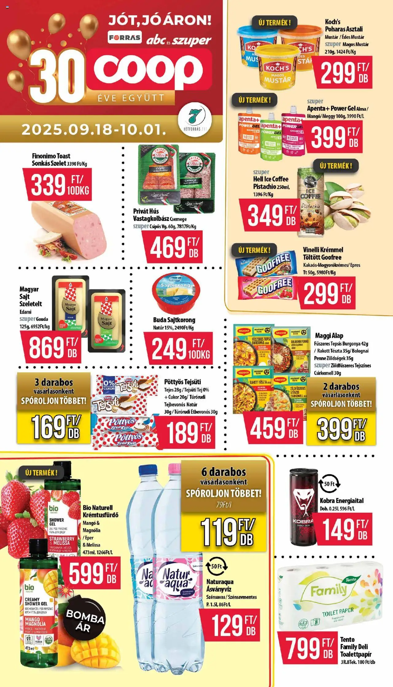 COOP aktuális szórólap, érvényes 2025.09.18.-től - 1 oldal